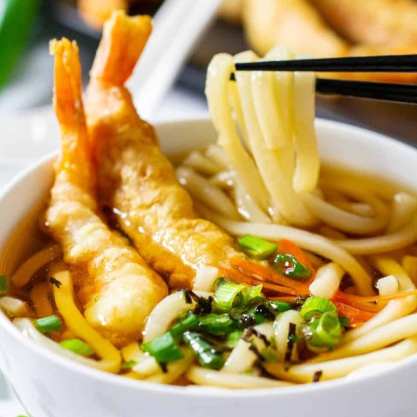 Tempura Ramen – Japanese ramen with crispy tempura shrimp and flavorful broth